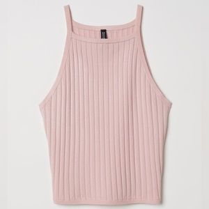 Light pink Ribbed Tank Top